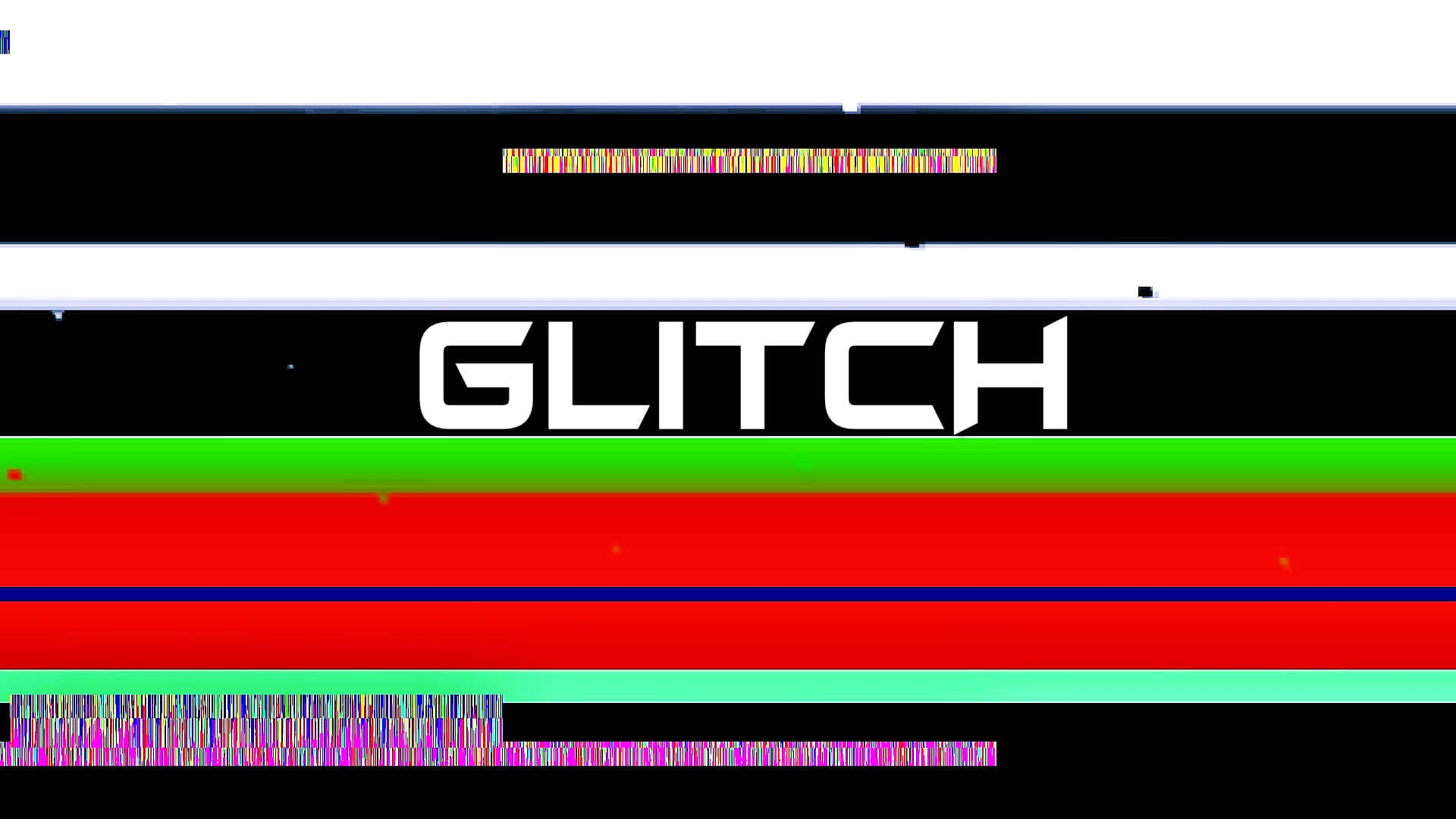 Digital Chaos - Glitch Effect Background