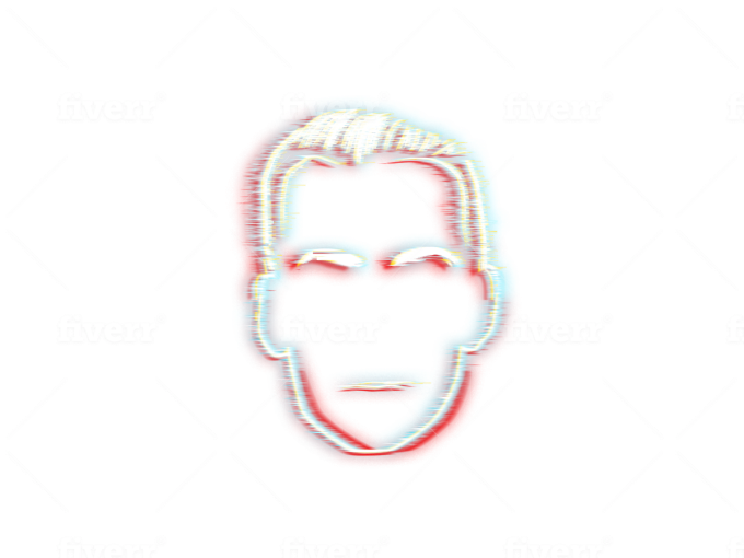 Glitch Effect Fiverr Logo PNG
