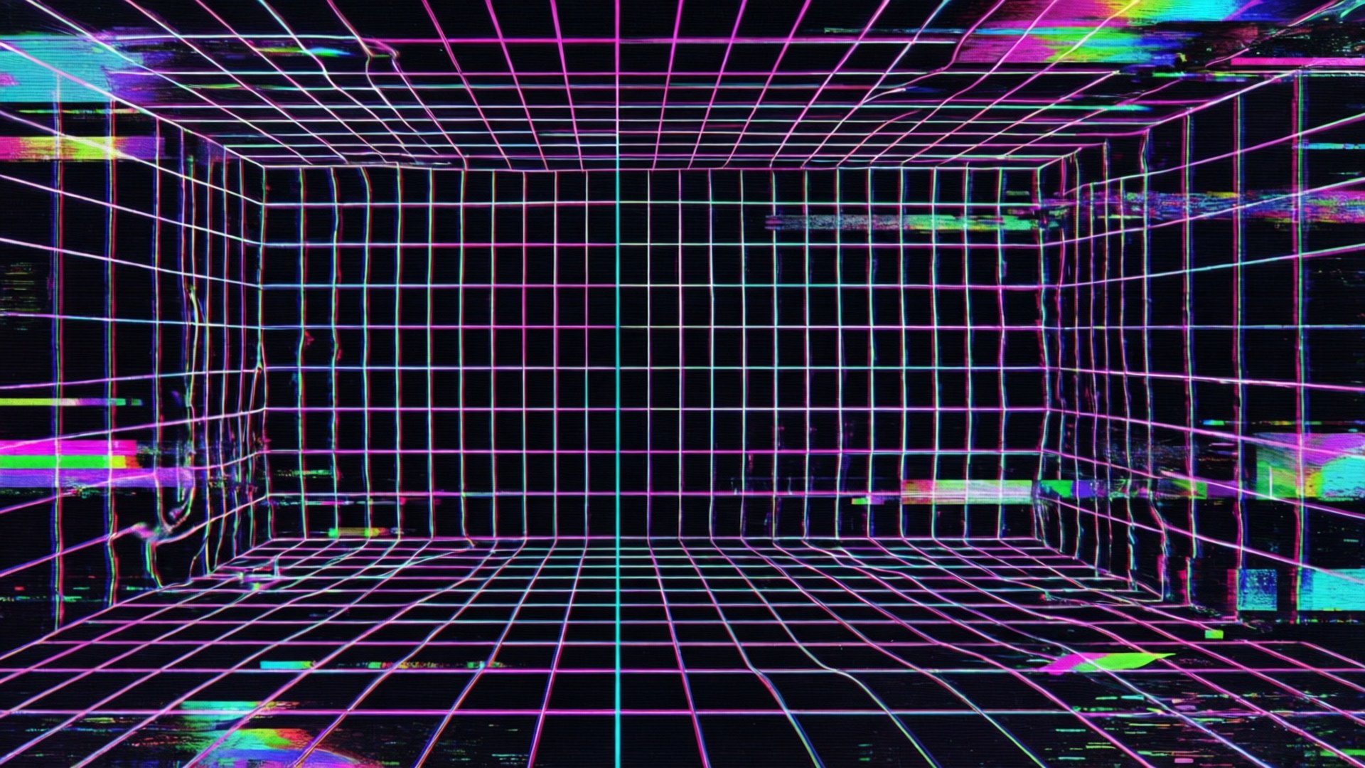 Glitch Grid Fout Achtergronden