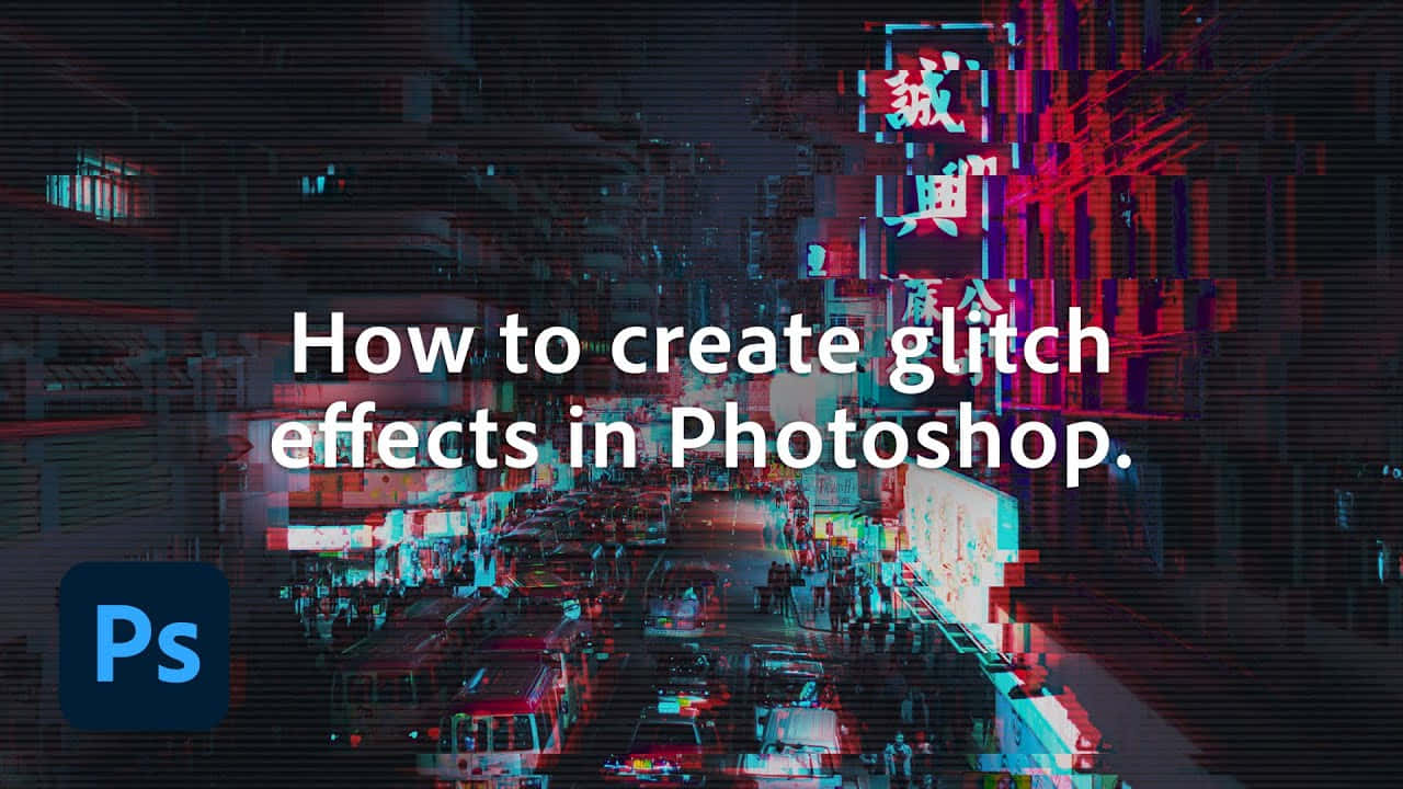 Wieman Glitch-effekte In Photoshop Erstellt