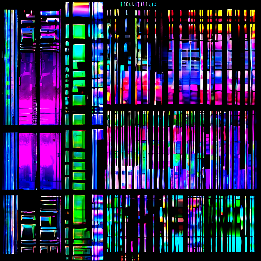 Glitch Scanlines Aesthetic Png Qnk41 PNG