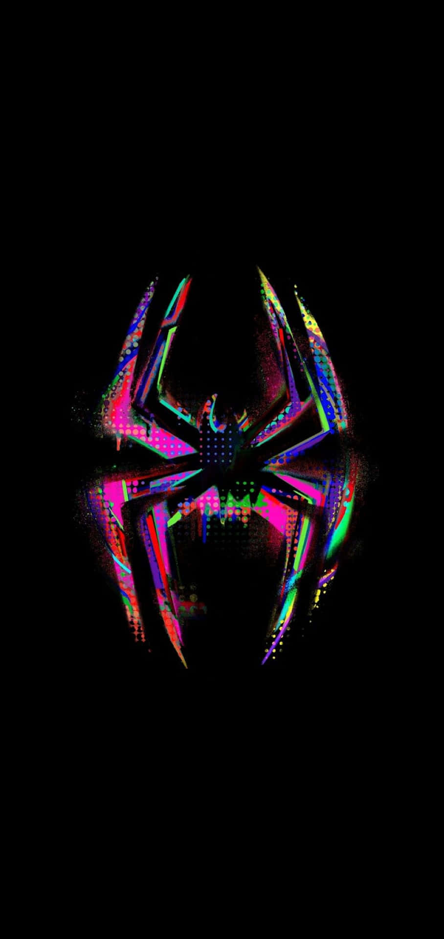 Glitch_ Spider_ Aesthetic_ Dark_ Background.jpg Wallpaper