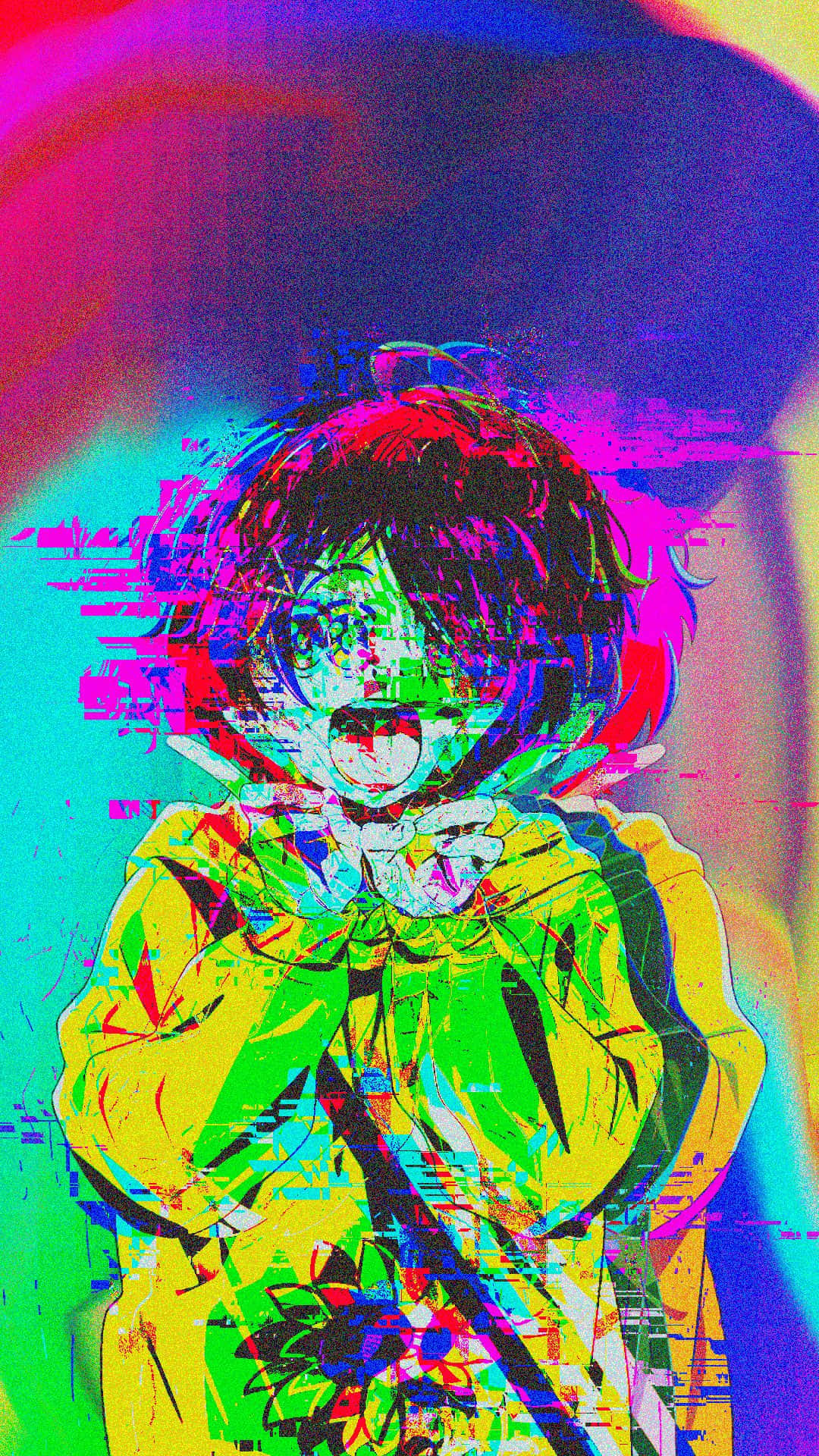 Bold and Distorted Beauty - Glitchcore Wallpaper