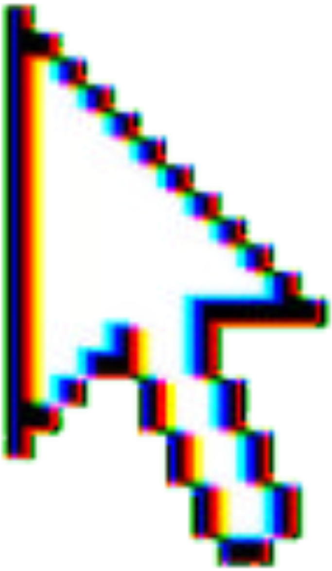 Glitched Cursor Arrow PNG