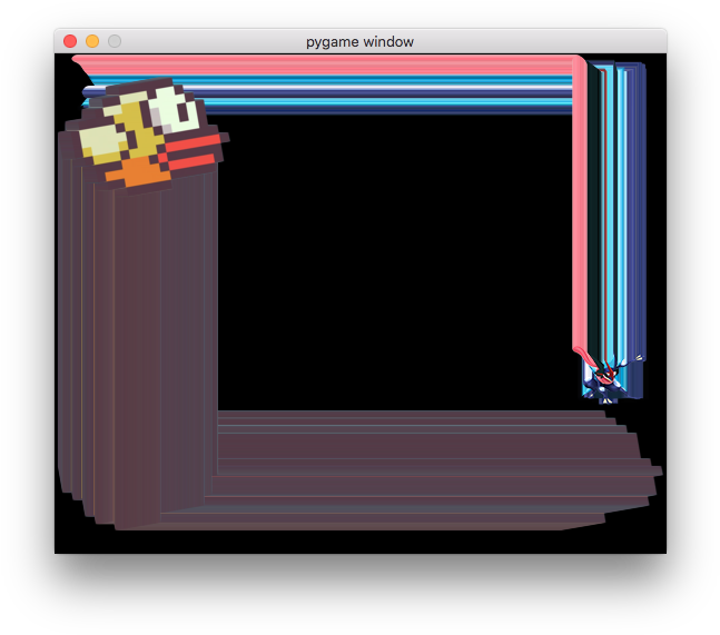 Glitched Flappy Bird Gameplay PNG
