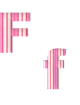 Glitched Letter F Graphic PNG