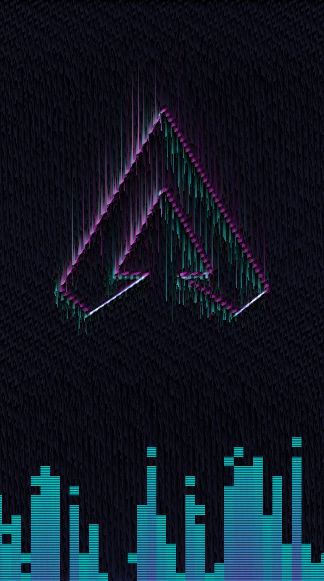 Verzerrtesmonogramm-logo Apex Legends Telefon Wallpaper