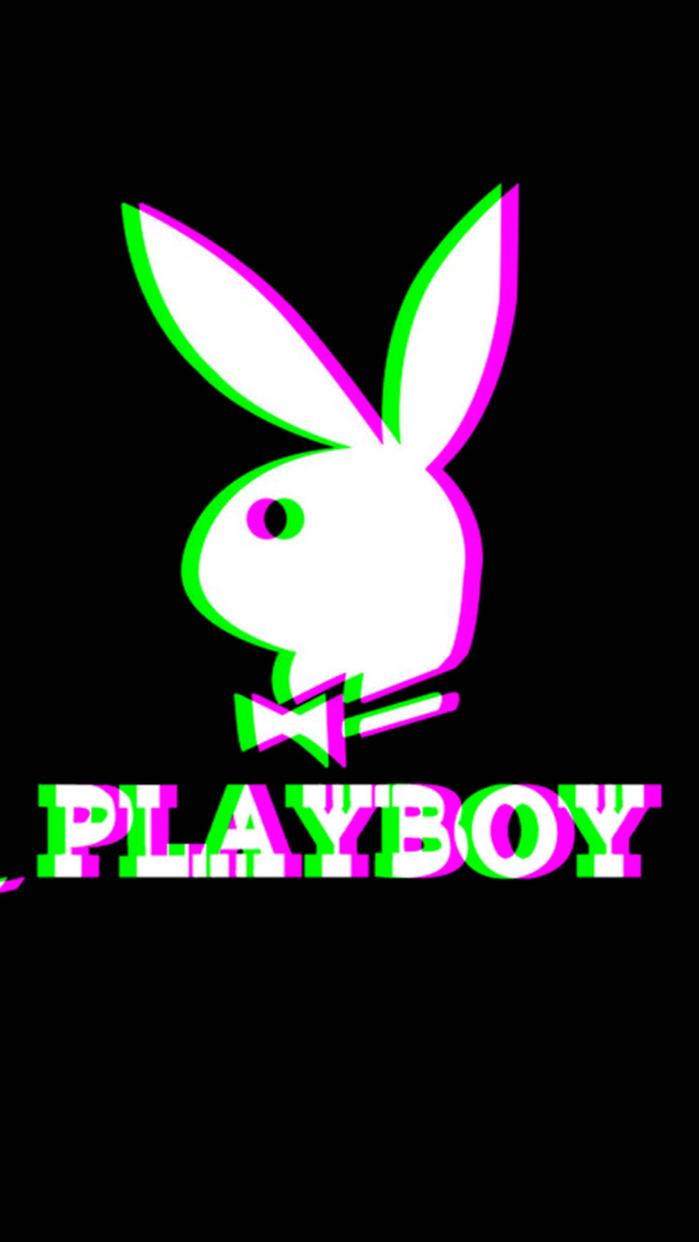 Glitched Playboy Logo