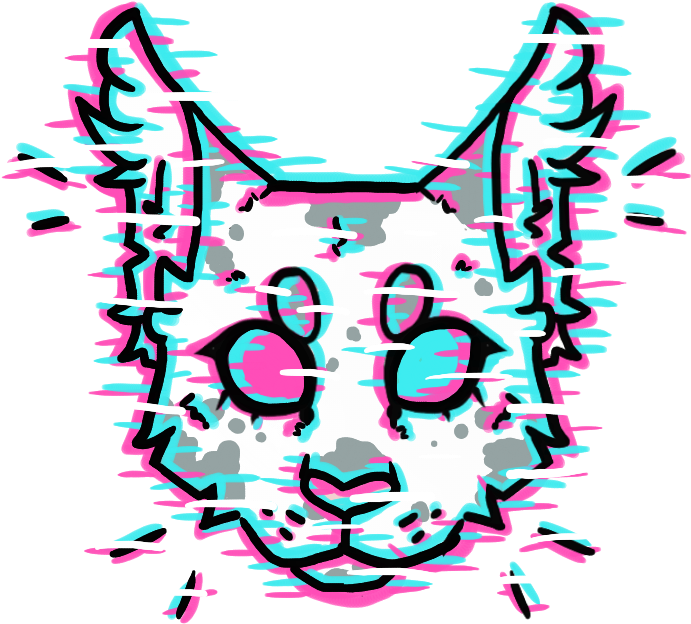 Glitched Tiger Avatar PNG