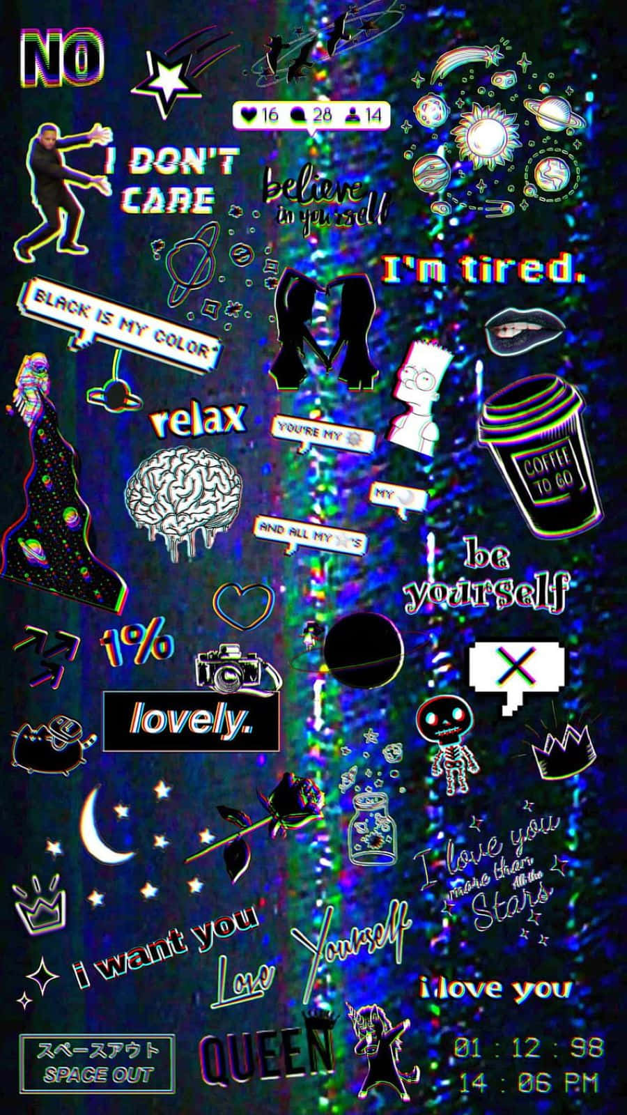 Glitchy_ Trippy_ Aesthetic_ Collage.jpg Wallpaper
