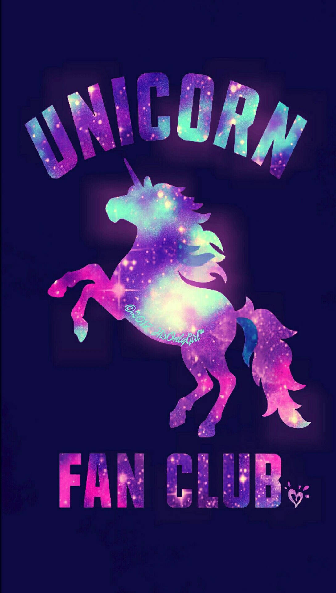 Glitter And Unicorns Fan Club Background