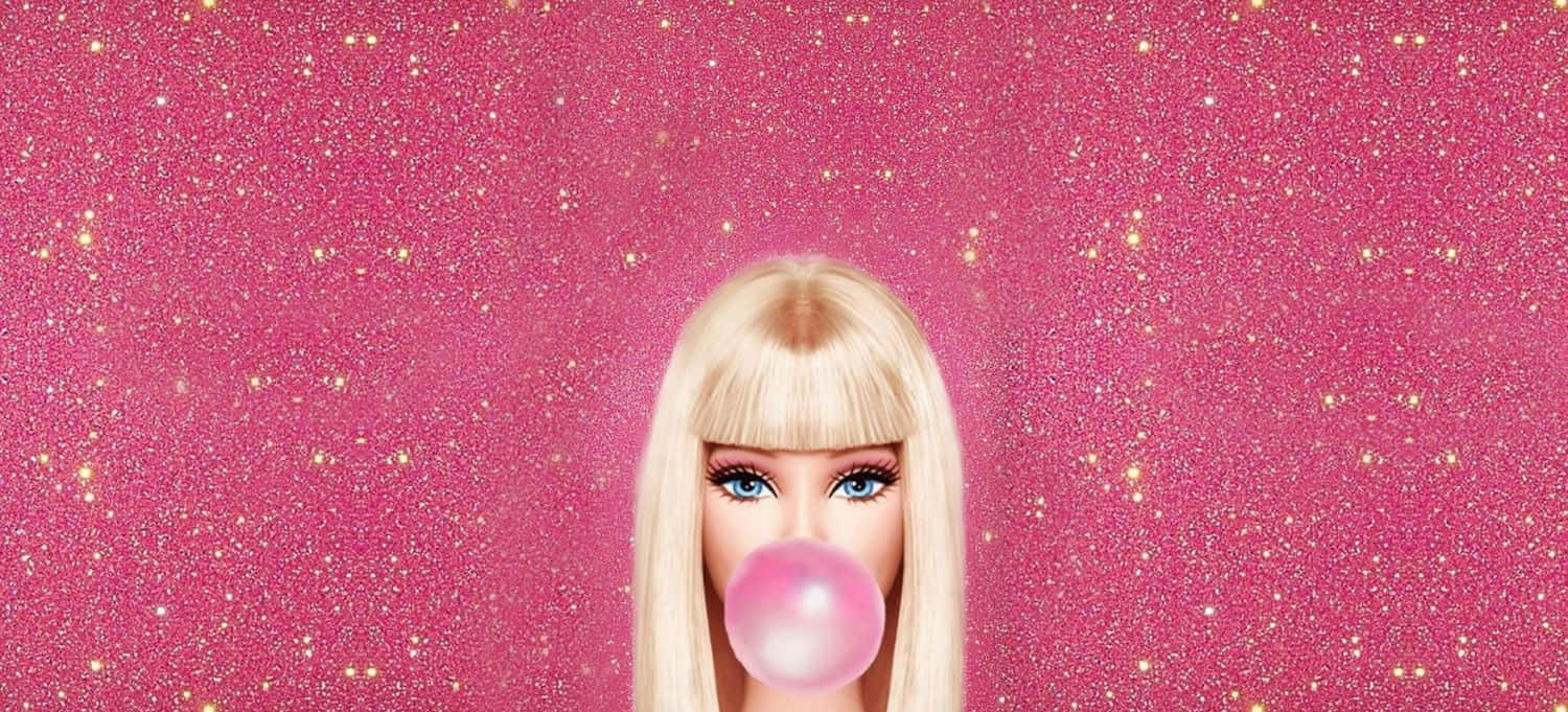 Glitter Barbie Bubblegum Aesthetic.jpg Wallpaper