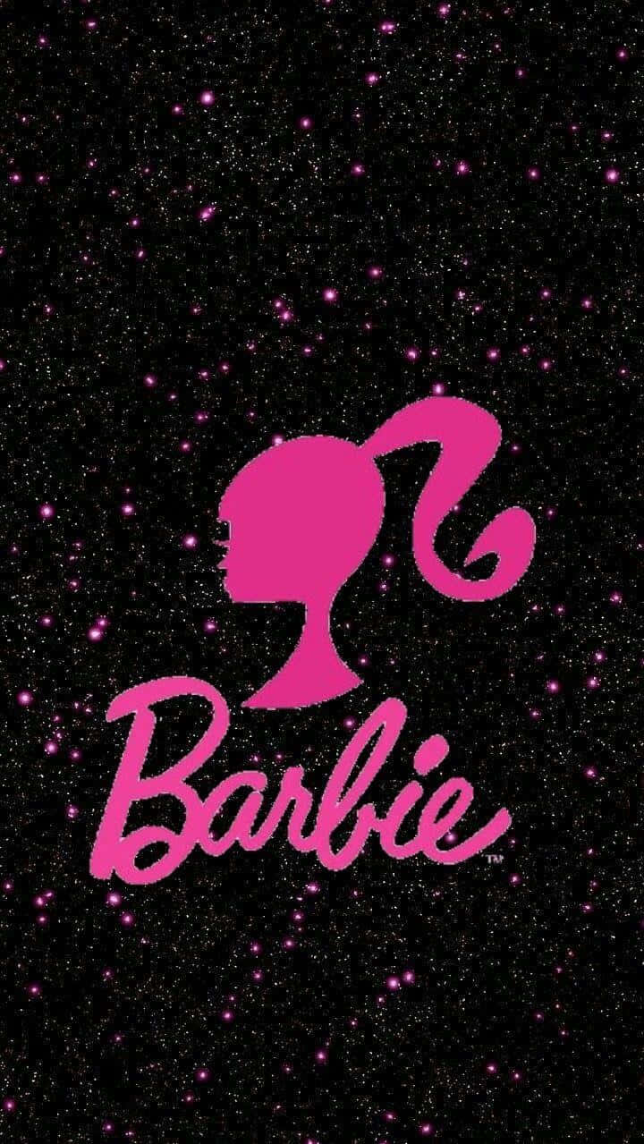 Glitter Barbie Silhouette Aesthetic Wallpaper