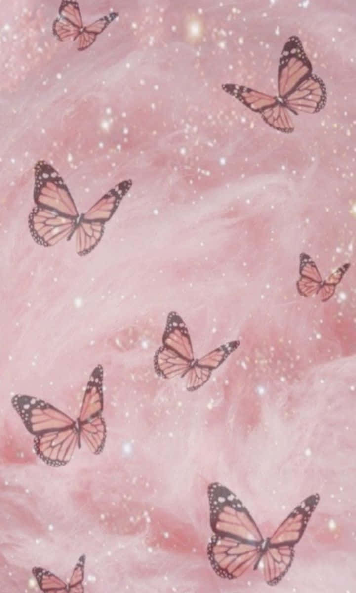 Delight in the Glittering Colors of a Butterfly Wallpaper