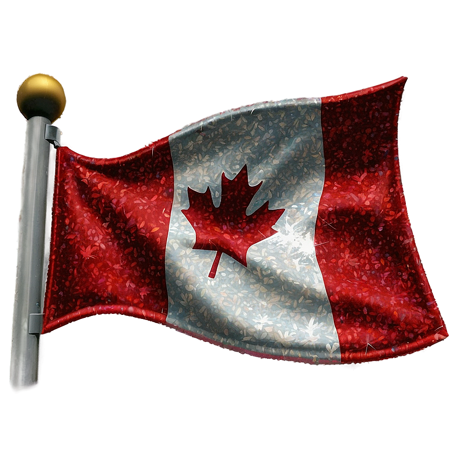 Glitter Canada Flag Sparkle Png Bio PNG