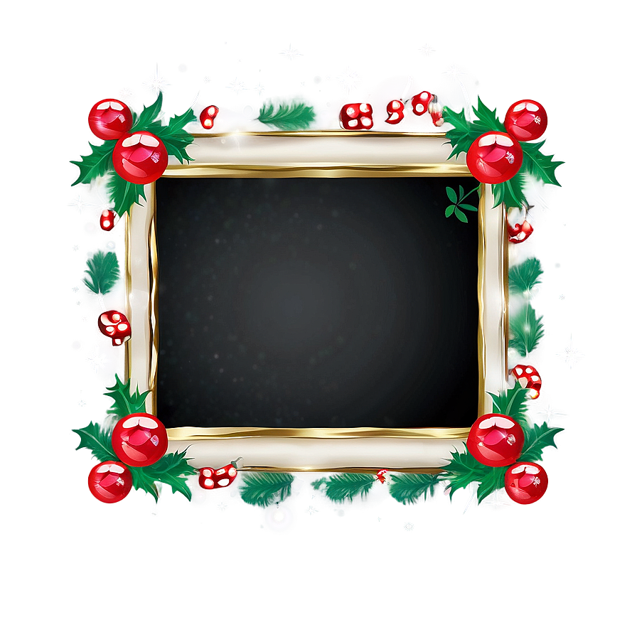 Download Glitter Christmas Frame Png Sqc9 | Wallpapers.com