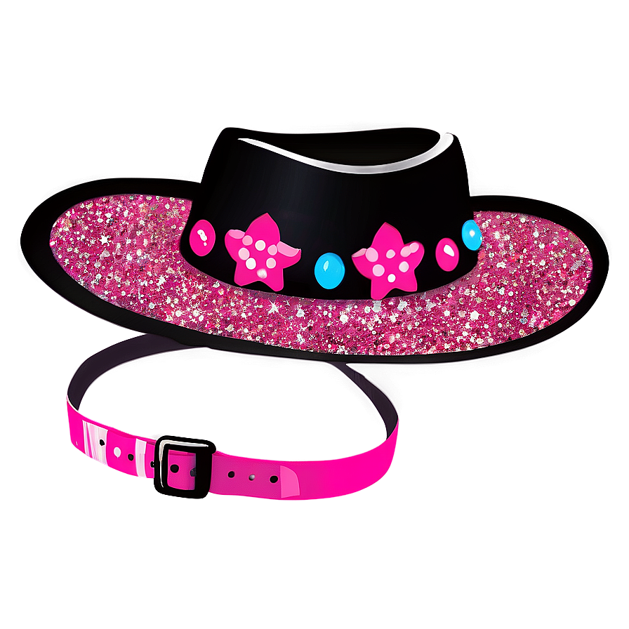 Glitter Cowgirl Hat Png 06132024 PNG