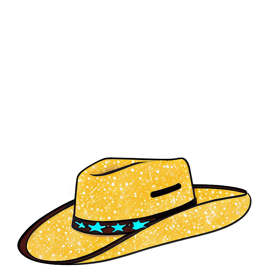 Glitter Cowgirl Hat Png 06132024 PNG