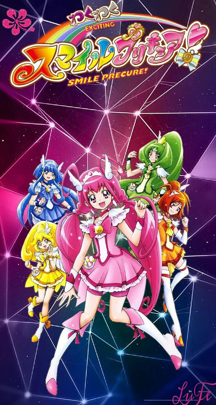 Unleash the Power of Precious Magic with Glitter Force! Wallpaper
