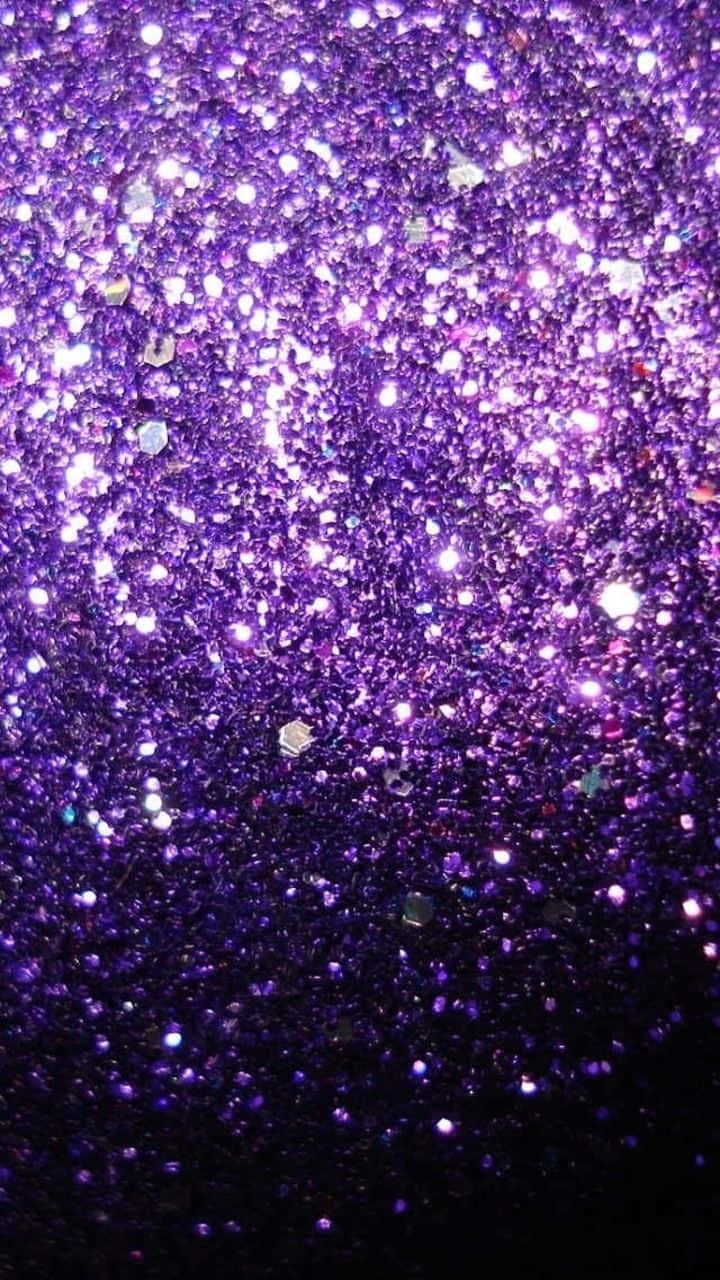 Purple Glitter Galaxy Wallpaper