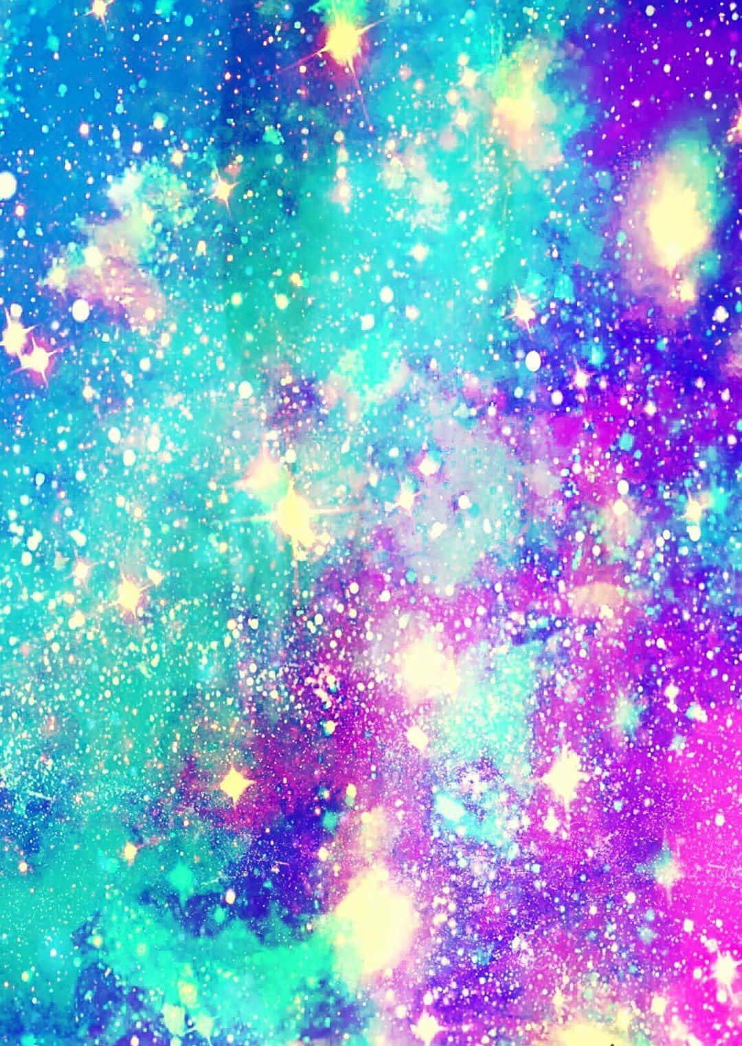 Glitter Bokeh Galaxy Wallpaper