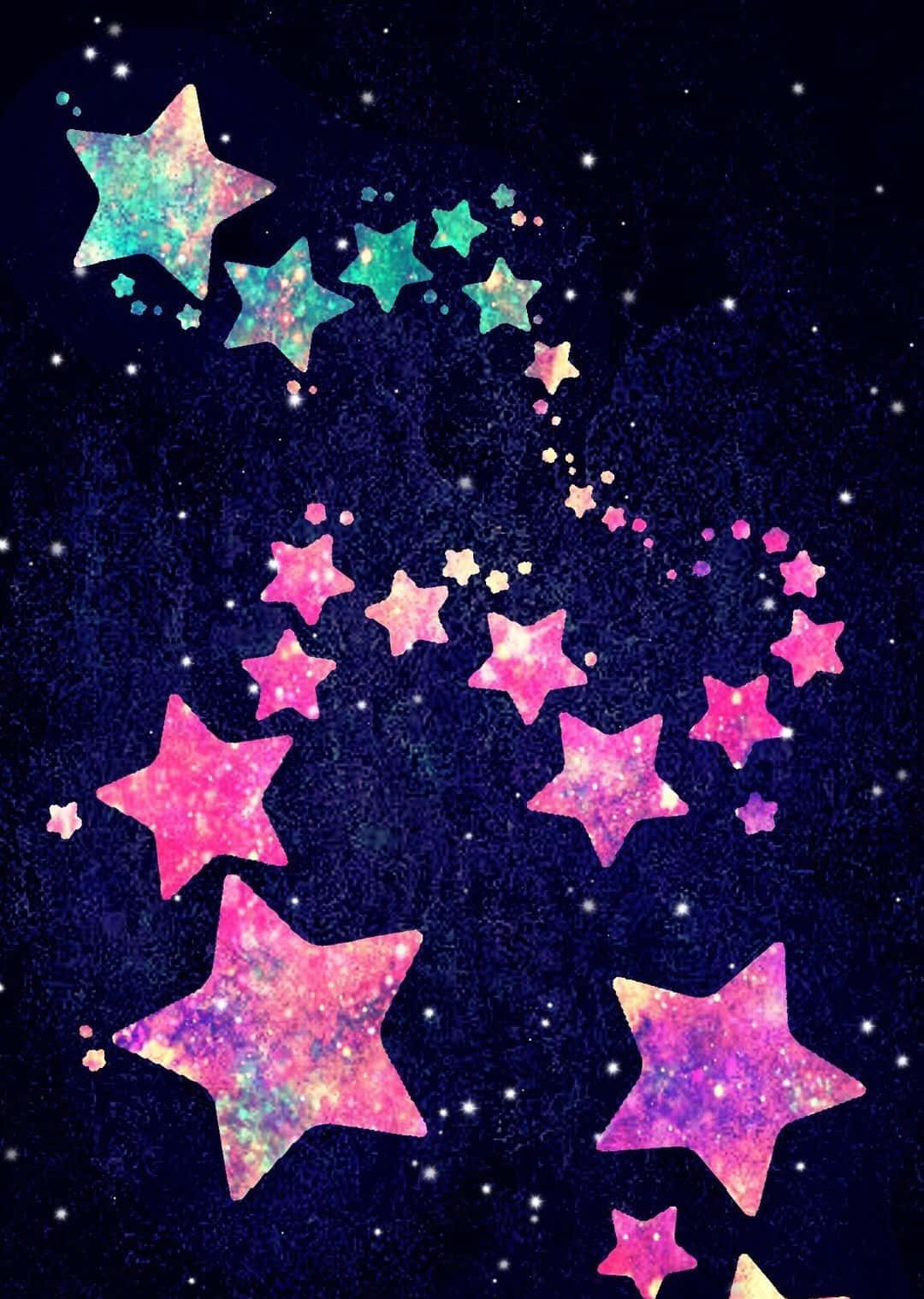 Glitter Galaxy 1080 X 1518 Wallpaper