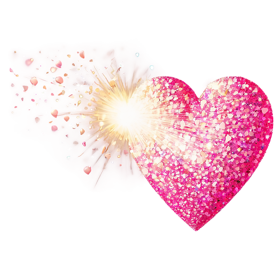 Glitter Heart Clipart Artwork Png Nmt85 PNG