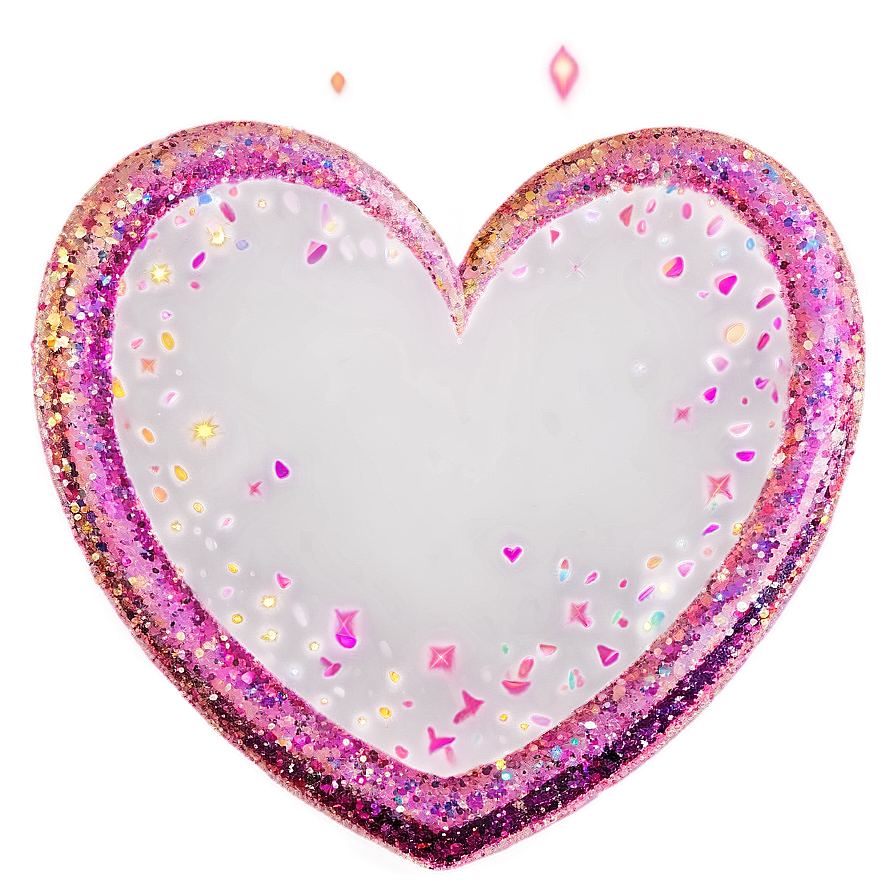 Glitter Heart Clipart Artwork Png Yqj PNG