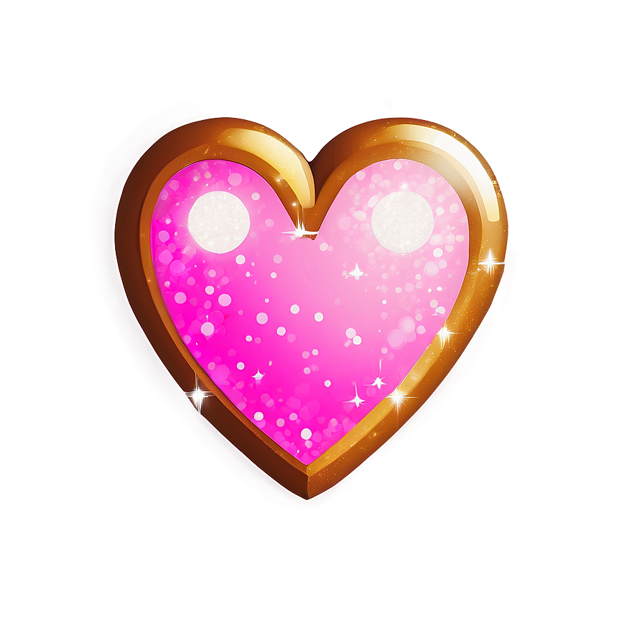 Glitter Heart Emoji Transparent Design 05042024 PNG