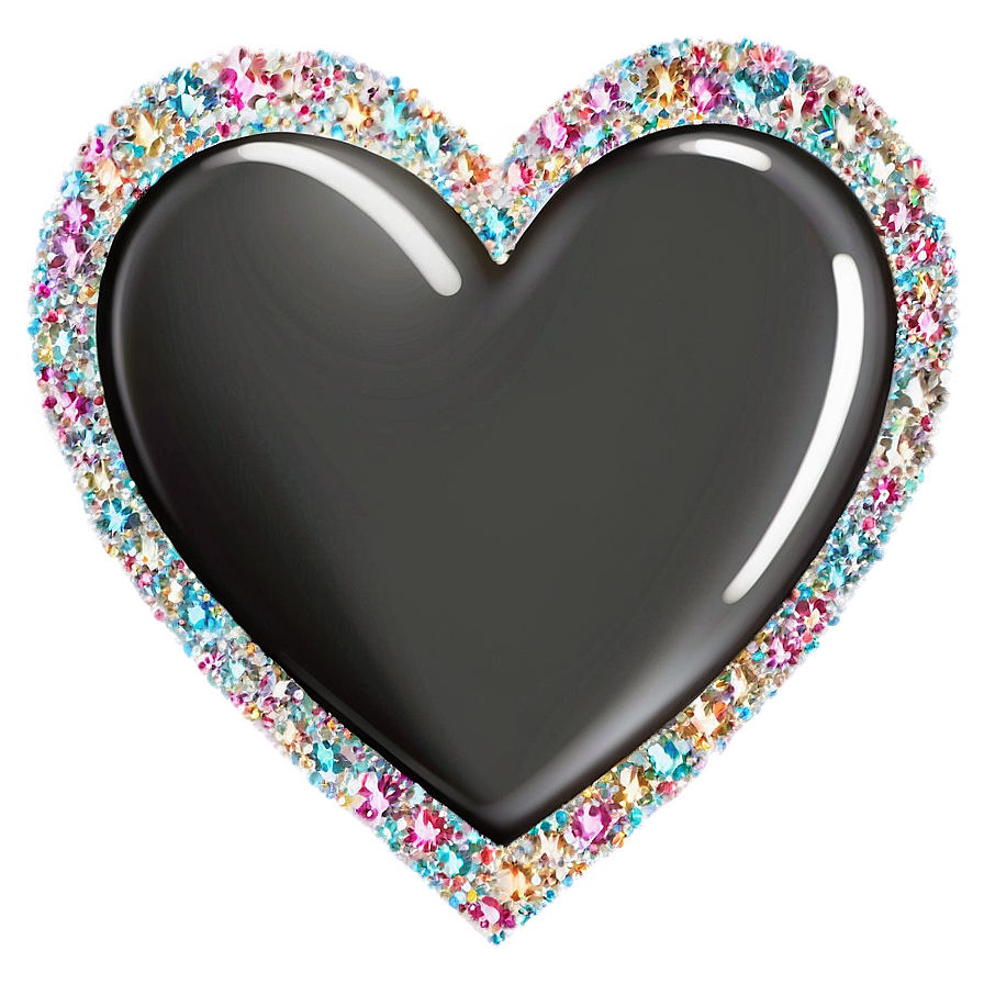 Glitter Heart Graphic Png 06202024 PNG