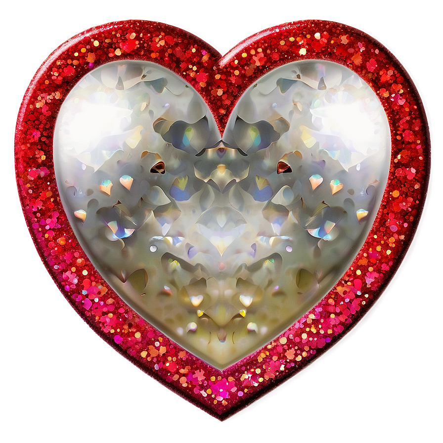 Glitter Heart Graphic Png Utg PNG