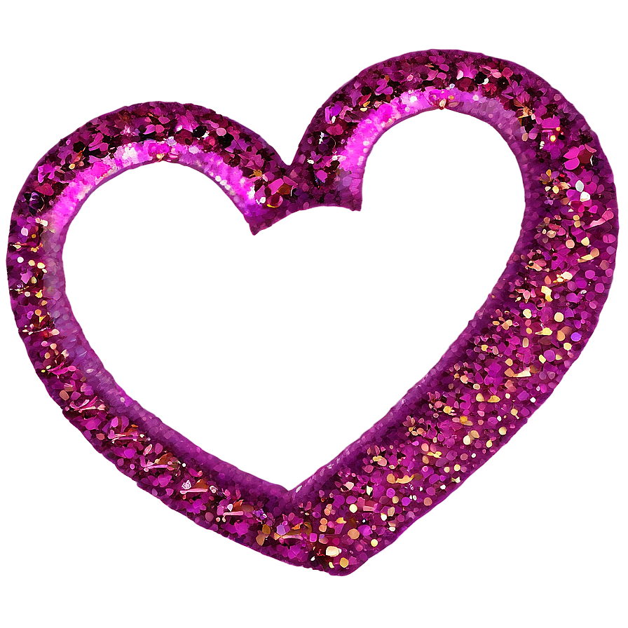 Glitter Hearts Png 05032024 PNG