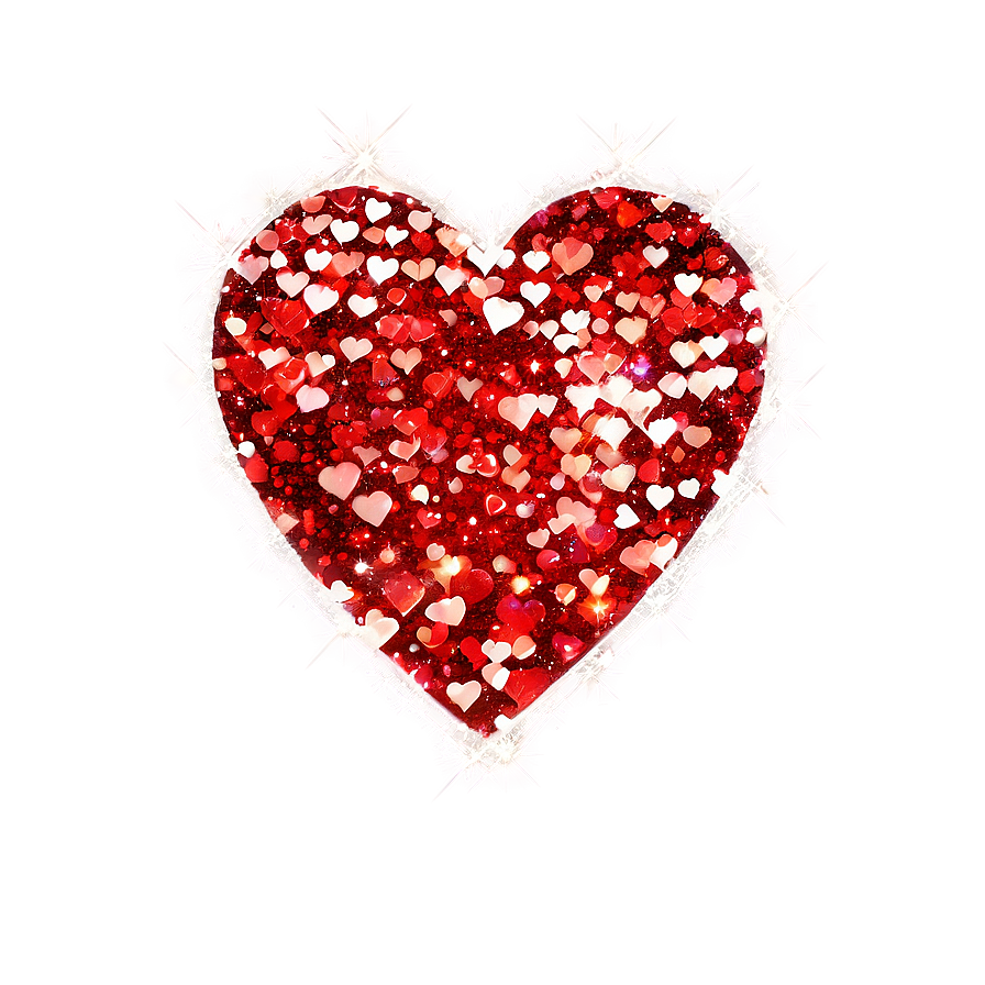 Glitter Hearts Png Aod52 PNG