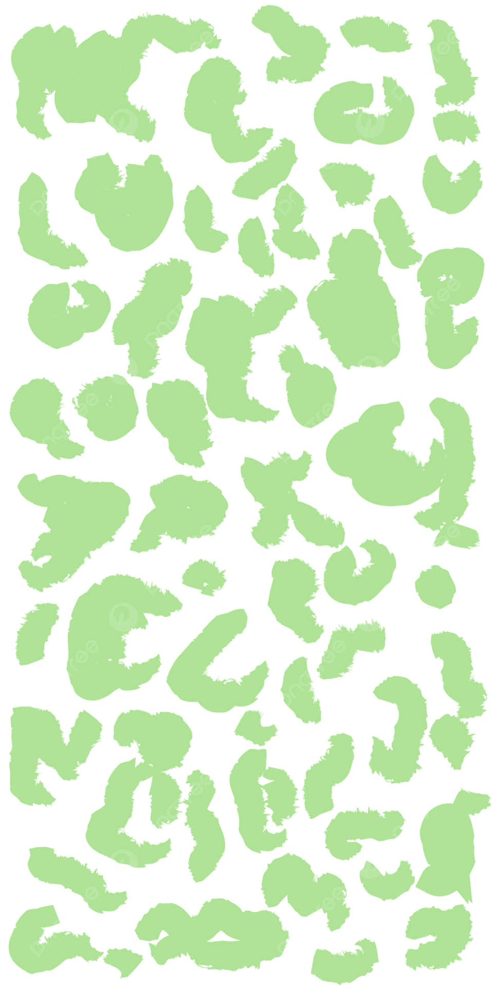 Grøntleopardmønster Vægkunst Wallpaper
