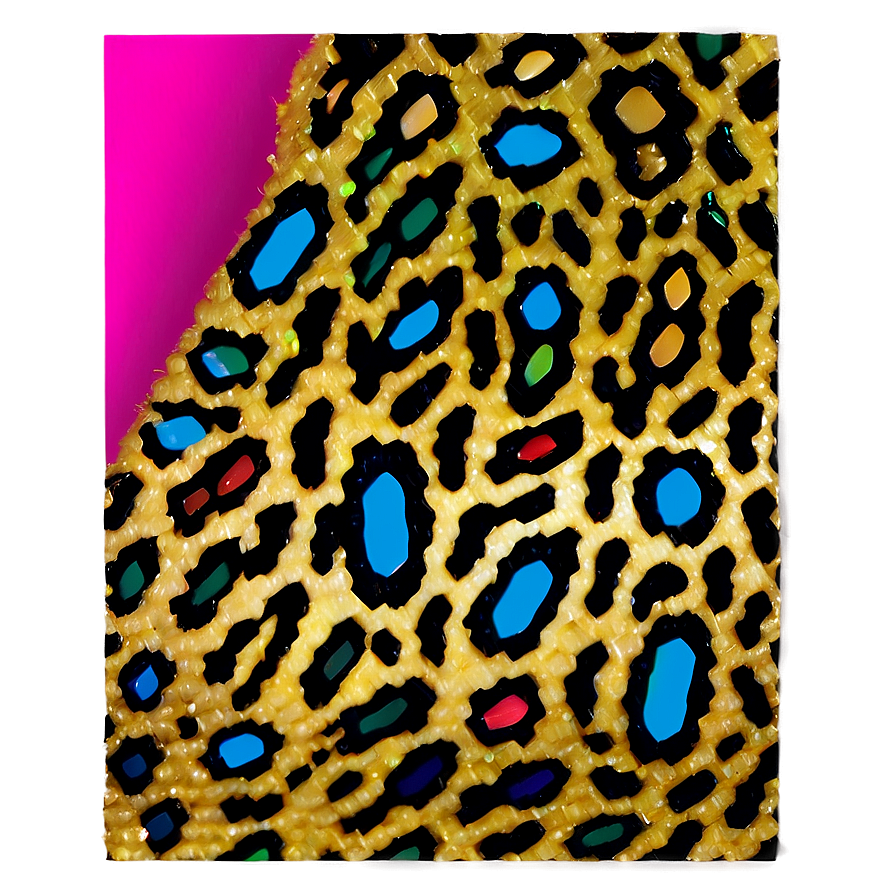 Glitter Leopard Pattern Png 73 PNG