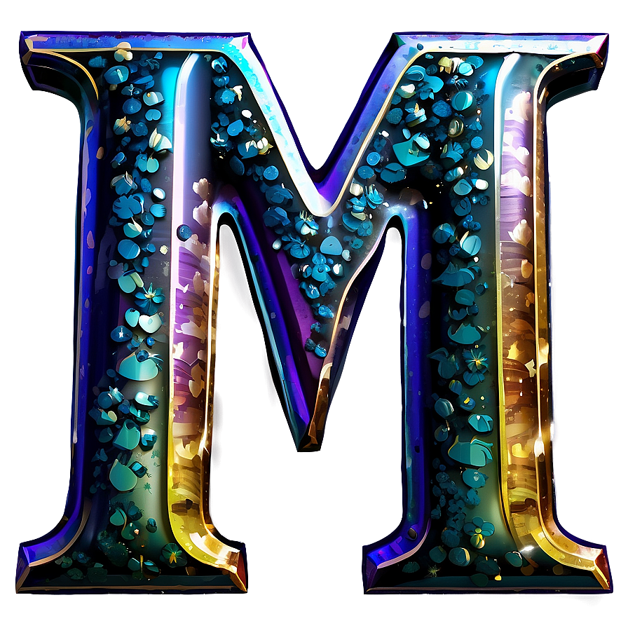 Download Glitter Letter M Png Kia54 | Wallpapers.com