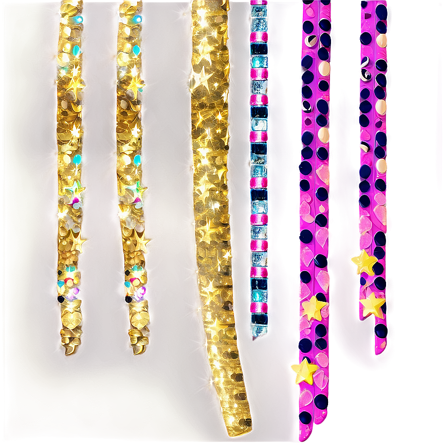 Glitter Line Confetti Png Mfo13 PNG