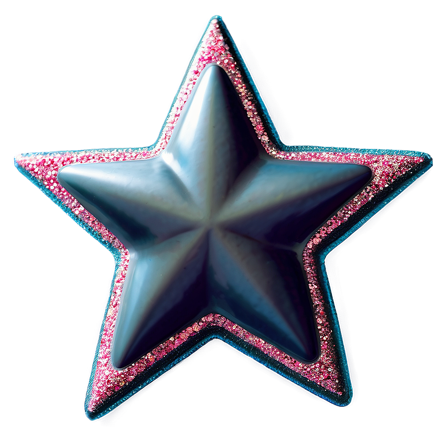 Glitter Line Star Shape Png 06272024 PNG
