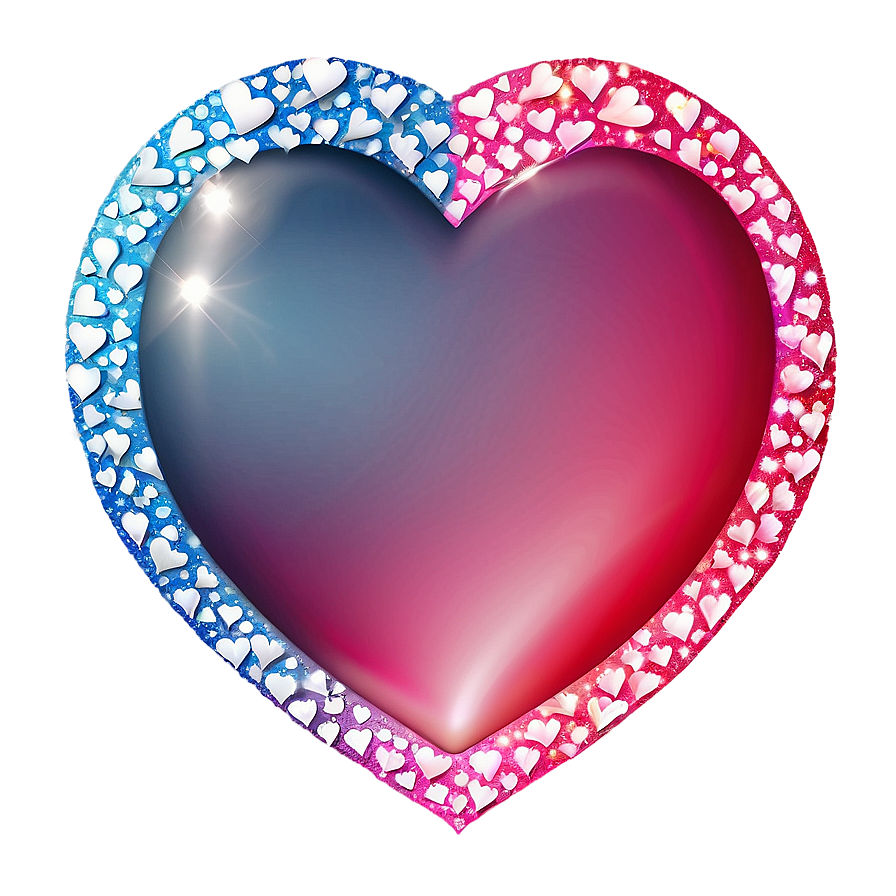 Glitter Love Heart Png 41 PNG