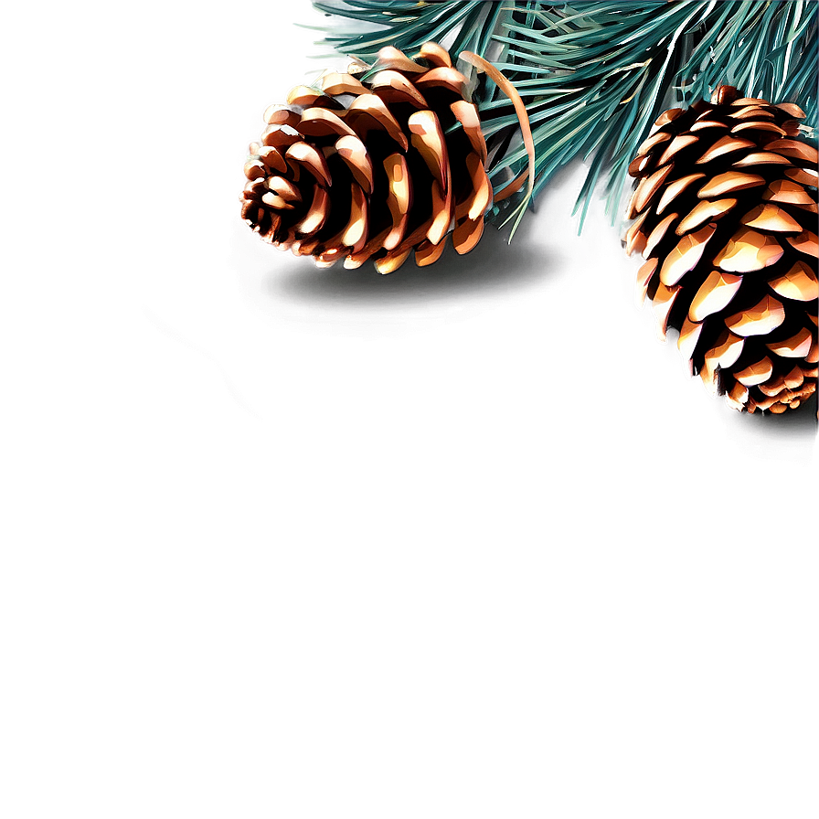 Glitter Pinecone Decoration Png Rua PNG