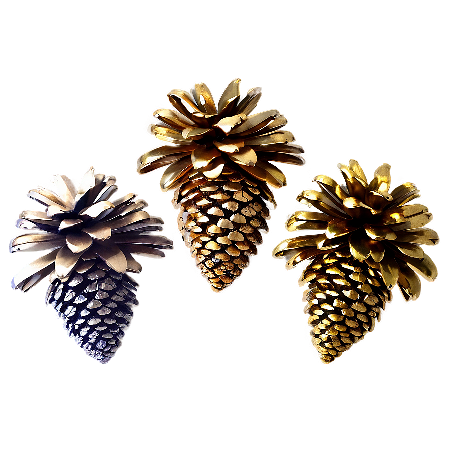 Glitter Pinecone Decoration Png Tos87 PNG