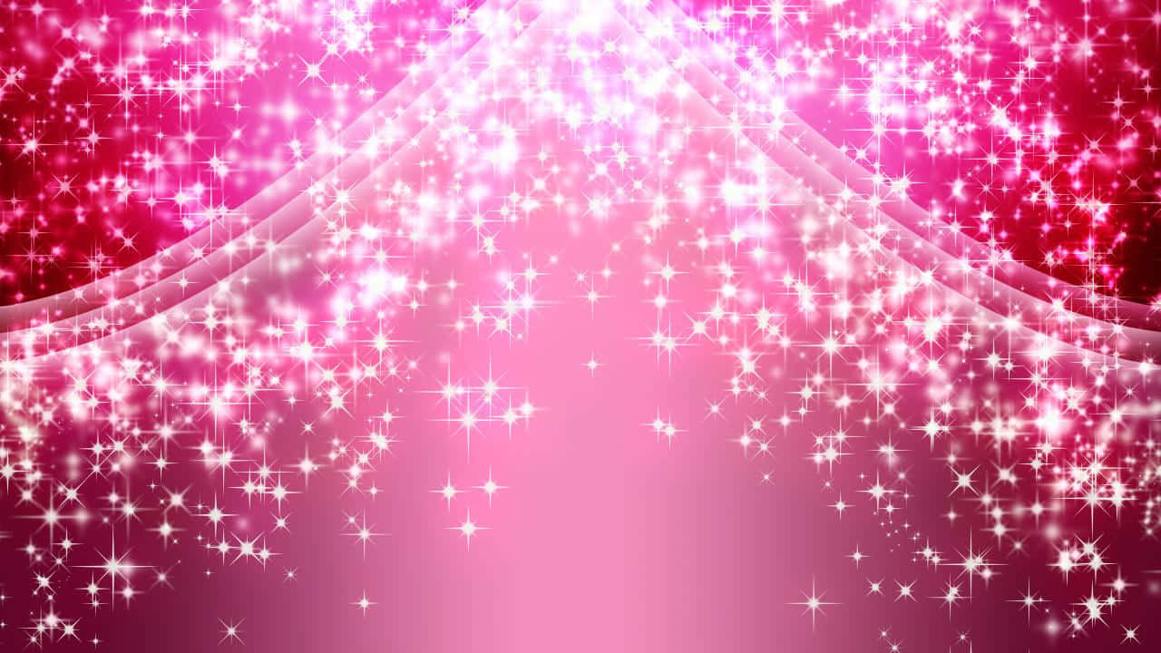 Glitter Pink Sparkling Curtain Background