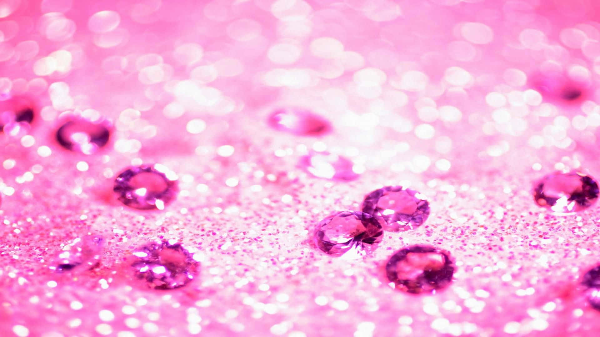 Glitter Pink Diamonds Background