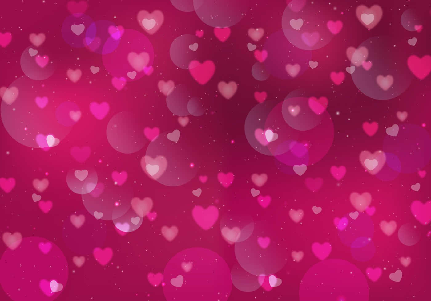 Valentine's Day Background With Hearts Wallpaper