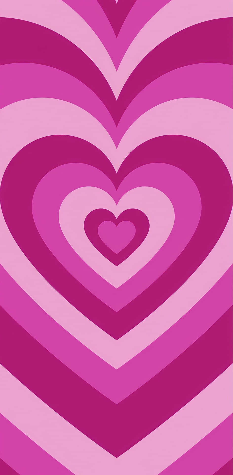 Et pink og hvid hjerte formede mønster Wallpaper