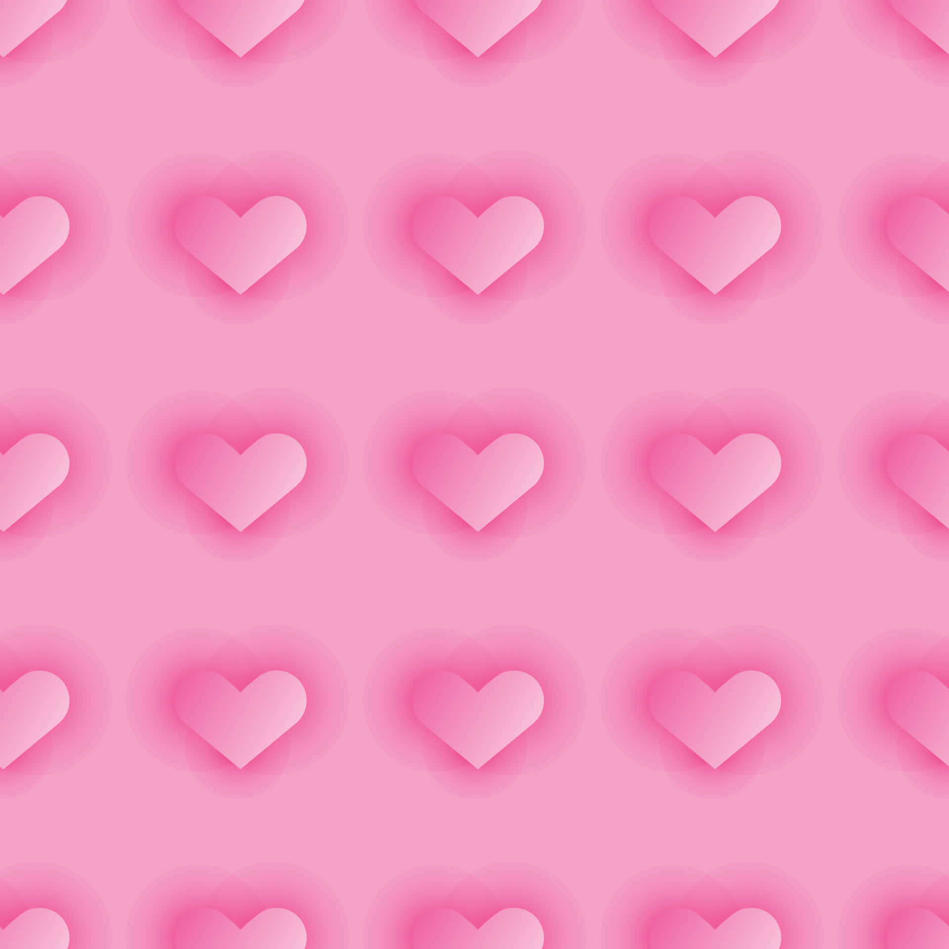¡creatu Propio Día De San Valentín Con Corazones Rosados Brillantes! Fondo de pantalla