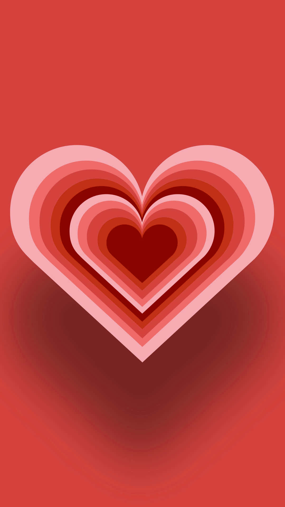 Premium Vector  Red heart wallpaper