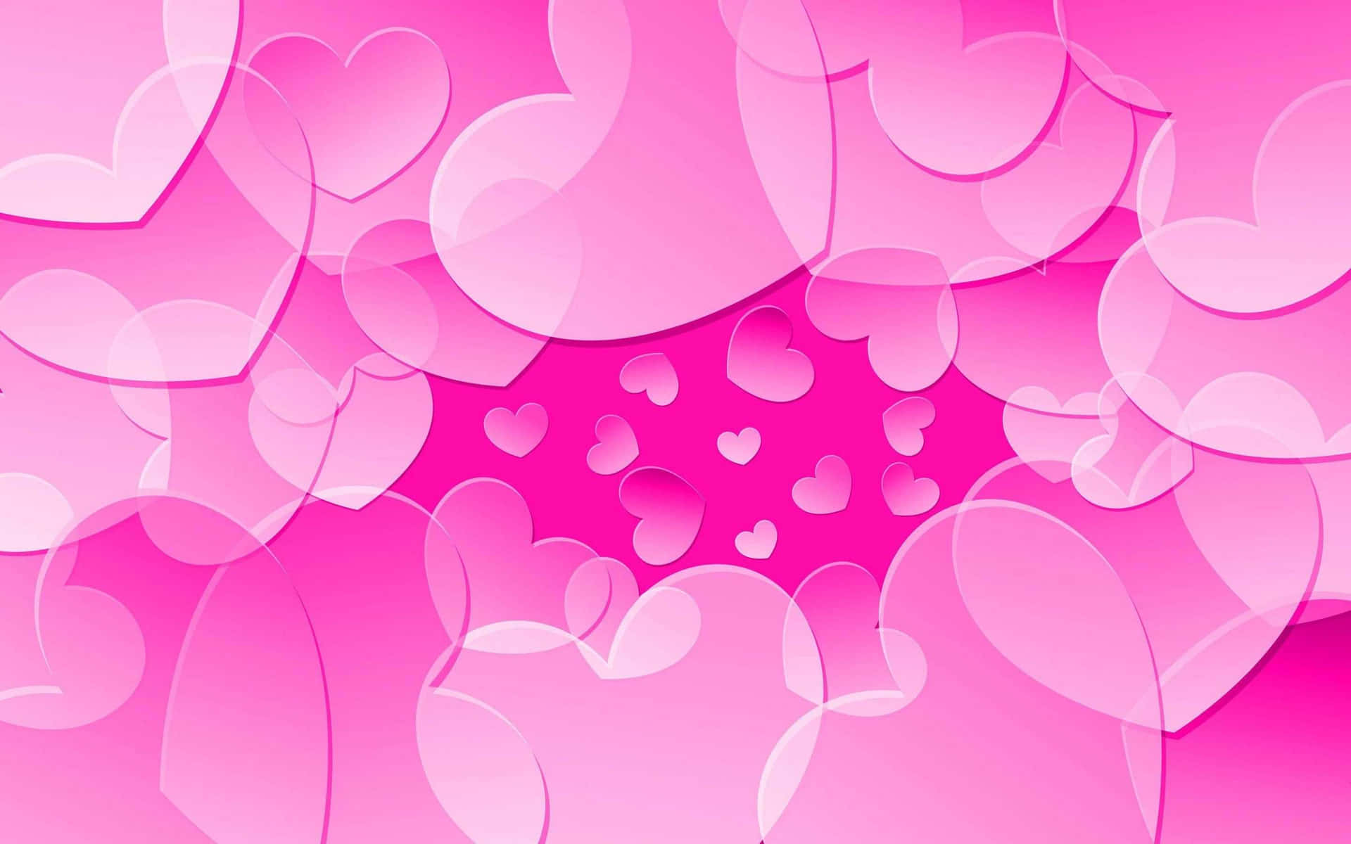 All You Need is Love and a Glittery Pink Heart Wallpaper
