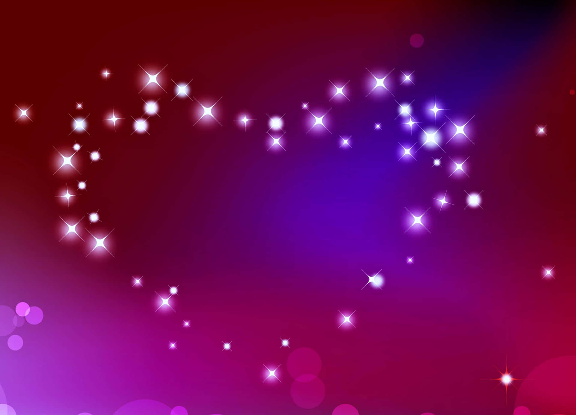 Viser din kærlighed med glitrende pink hjerter Wallpaper