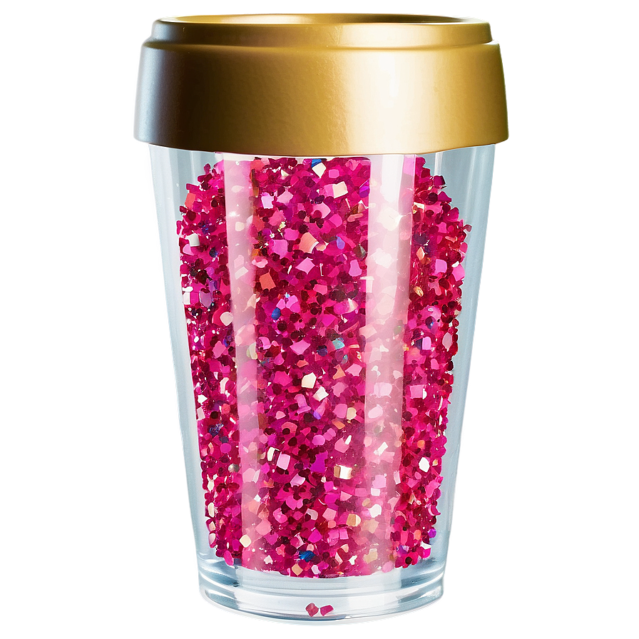 Glitter Plastic Cup Png 06132024 PNG